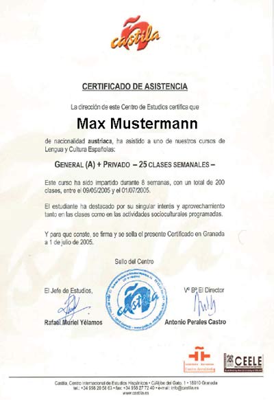 certificado